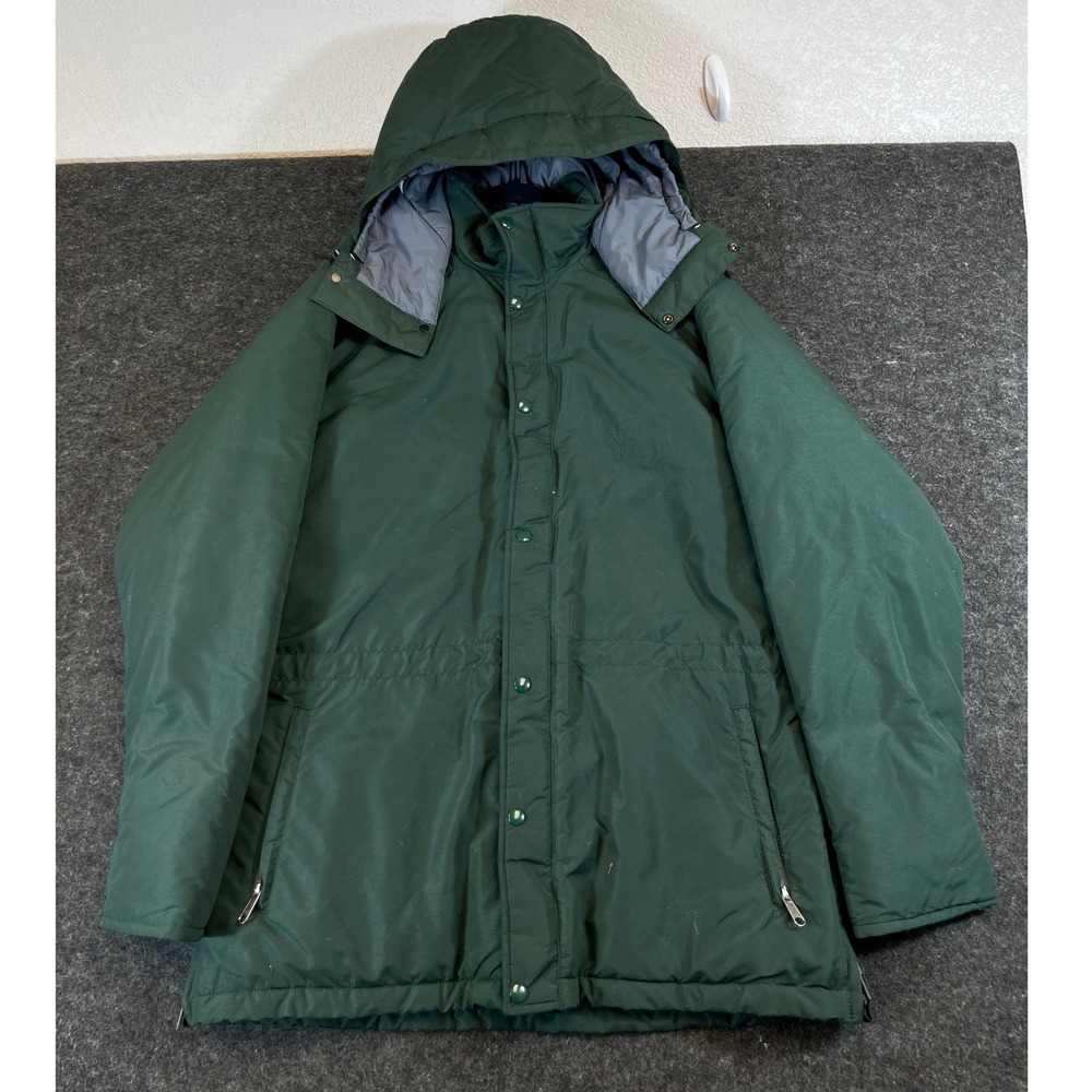 Vintage 90s The North Face Parka Jacket Mens Large Green Hoodie Insulated Hiking